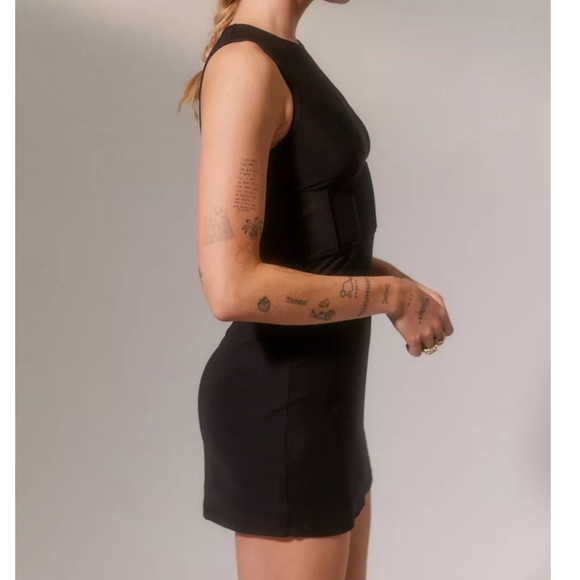 Neomi Semi-Sheer Corset Boho Peasant Hipster Classy Romantic Chic Mini Dress - Picture 5 of 5